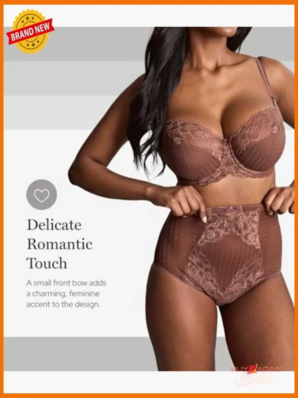 High Waist Shaping Brief – Lace & Mesh, Control Fit